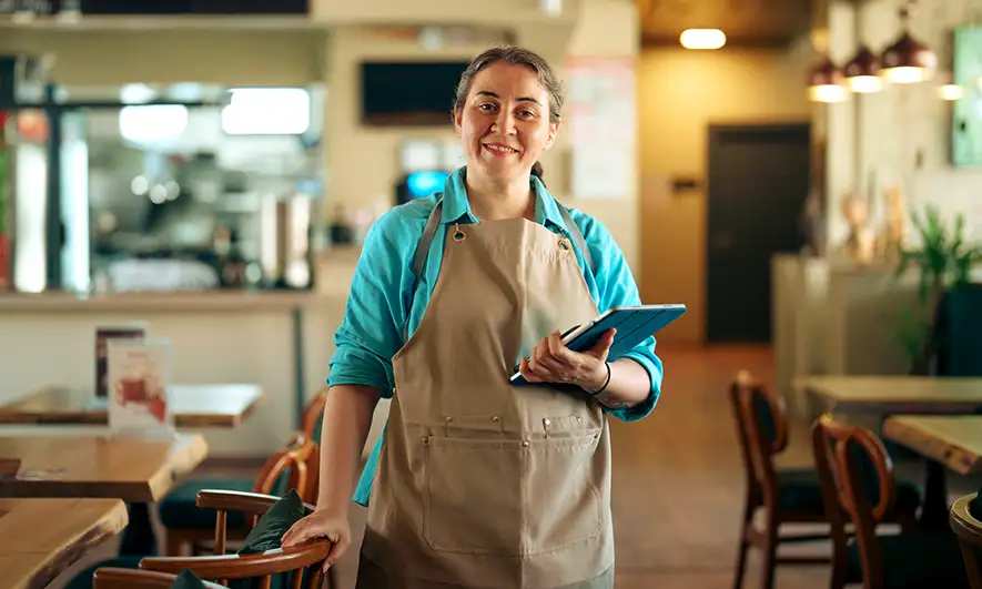 small business owner protected by business cyber insurance