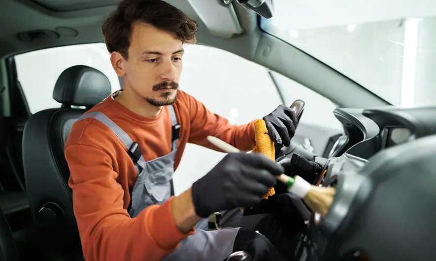 small business owner protected by car detailing insurance