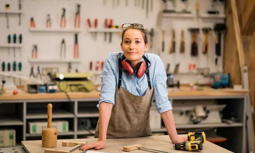 small business owner protected by carpentry liability insurance