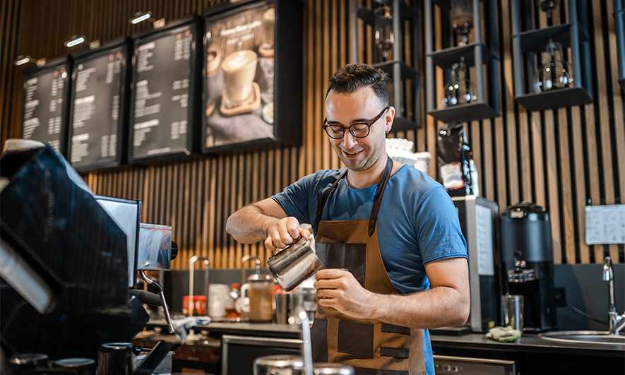 small business owner protected by Coffee insurance