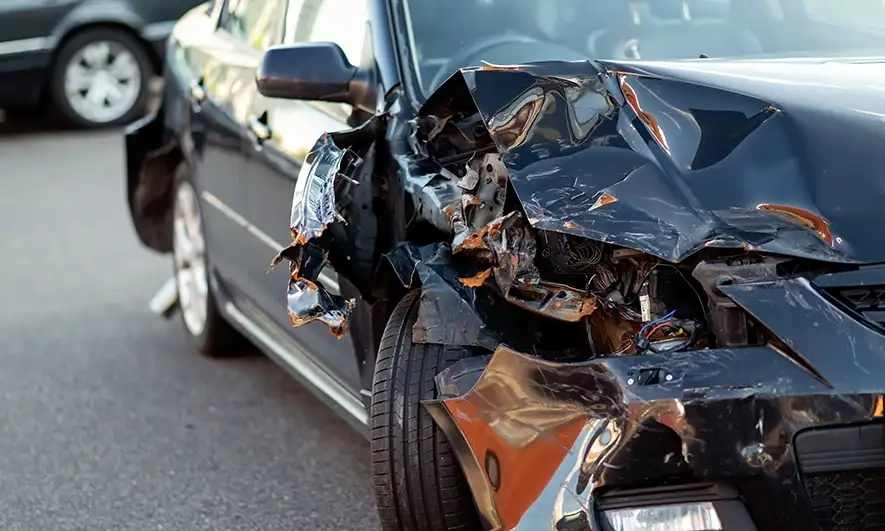 driver protected by collision coverage insurance from The Hartford