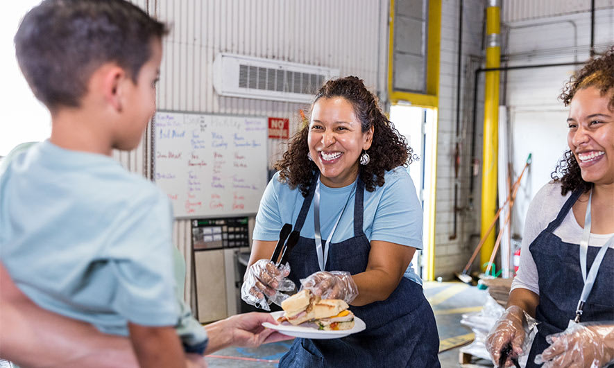 employees helping their community