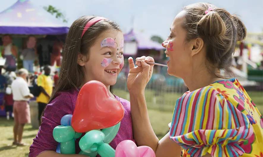 small business owner protected by face painter insurance