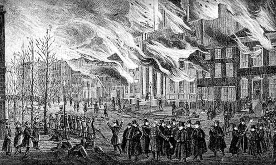 1835 New York Financial District fire