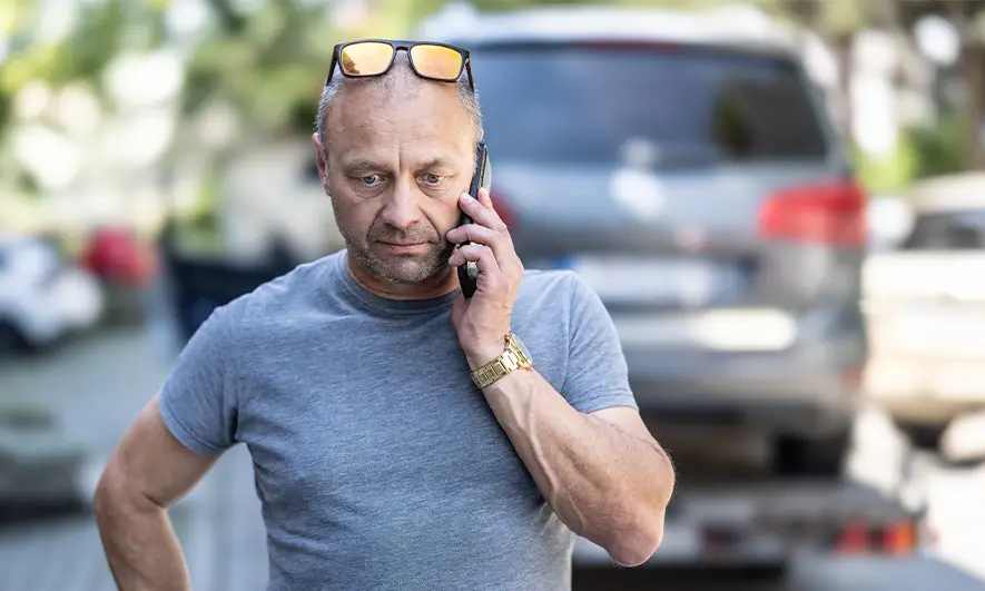 man protected by no fault auto insurance