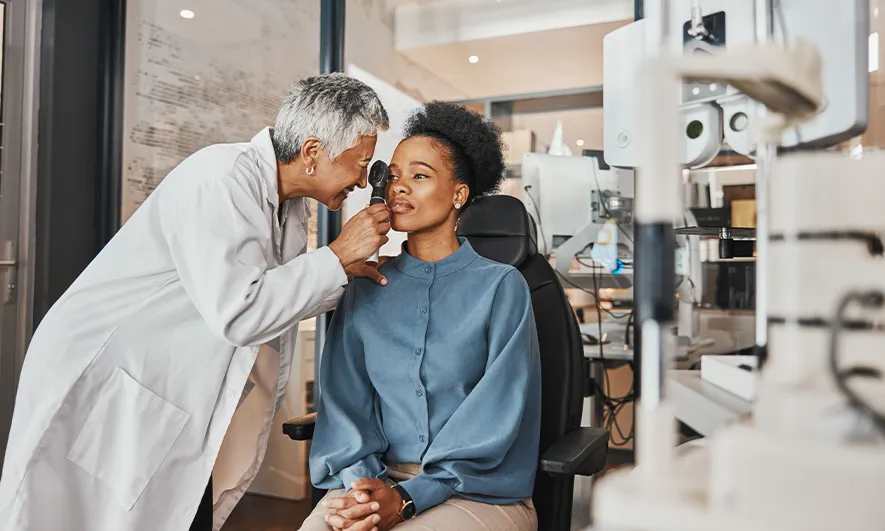 male small business owner protected by optometry liability insurance