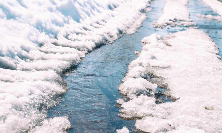 melting snow