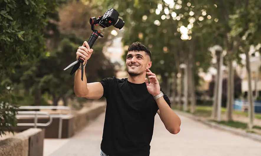 male small business owner protected by social media insurance