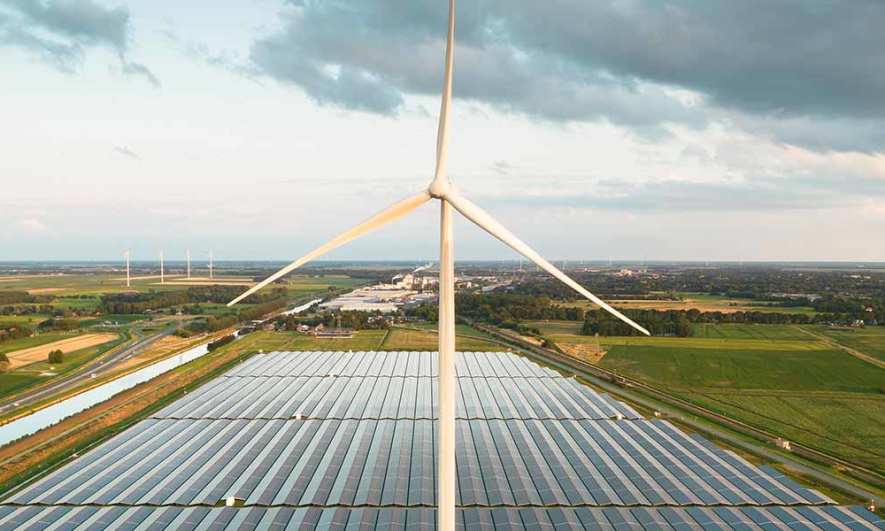 Solar wind farm