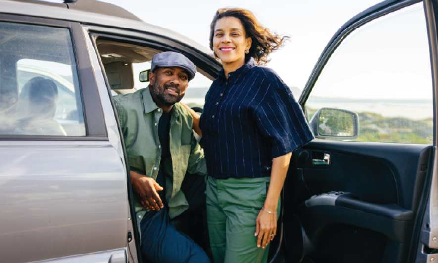 couple with car