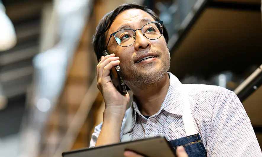 male small business owner protected by knowing what is liability insurance coverage