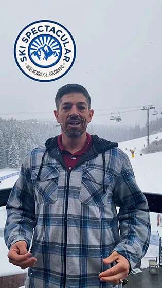 Image of Champion Para Snowboarder Keith Gabel Giving Advice