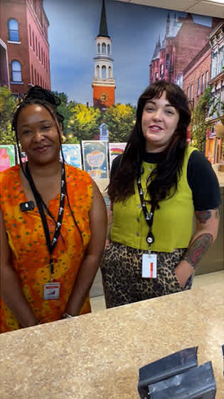 Gentle Bull small business owners giving testimonial on having retail insurance from The Hartford