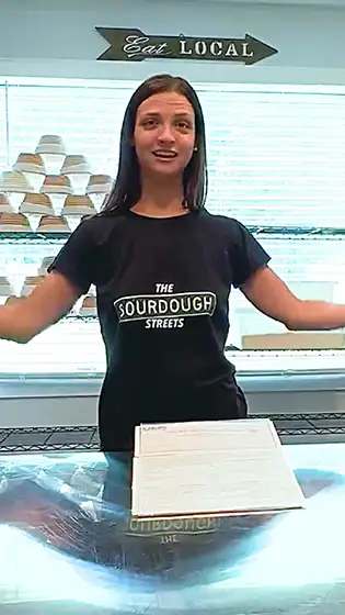 small business owner giving testimonial on having baker insurance from The Hartford