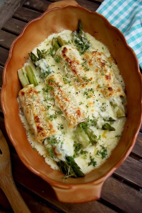baked asparagus cannelloni
