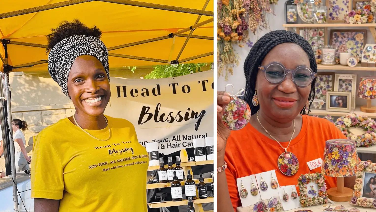 Anika Jones (left), Tola Makinde (right)