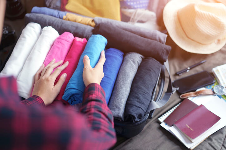 packing suitcase