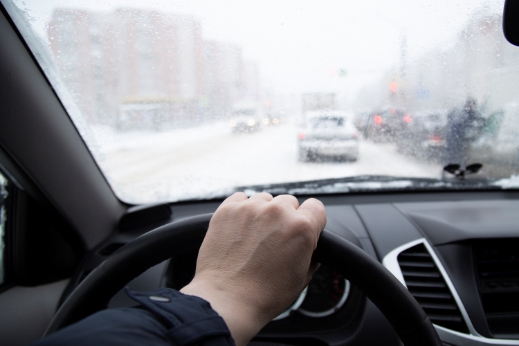 driver in car
